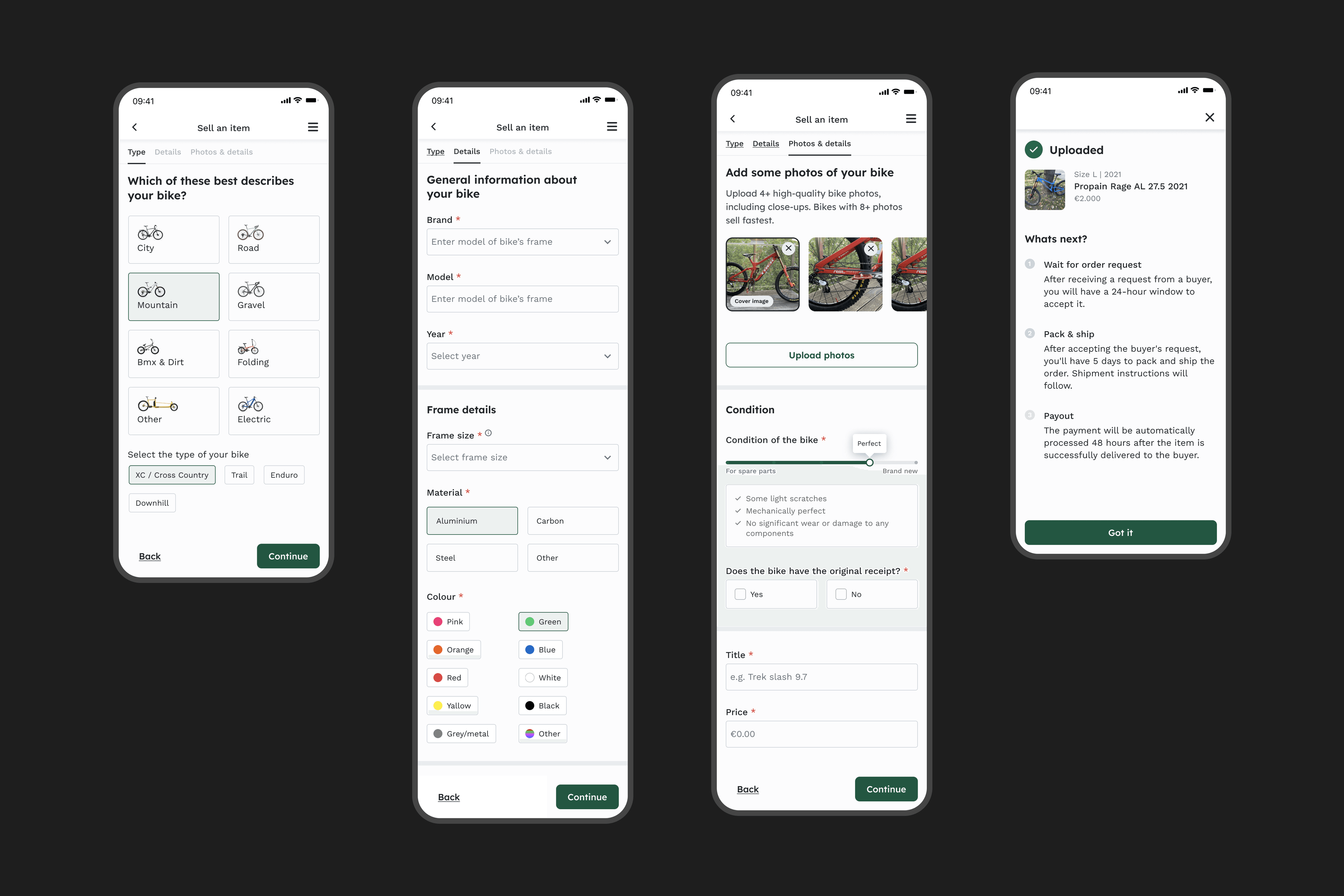 Gearro mobile listing upload